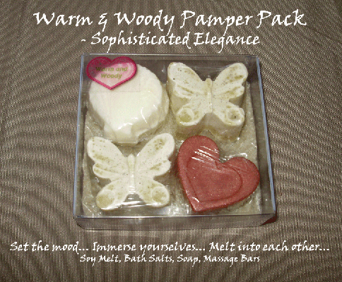 Warm & Woody Pamper Pack ~ Sophisticated Elegance