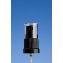 18mm Black Mist Spray & Clear Overcap - Click Image to Close