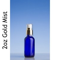 Blue Round Glass Bottles with Mist Sprays - Click Image to Close